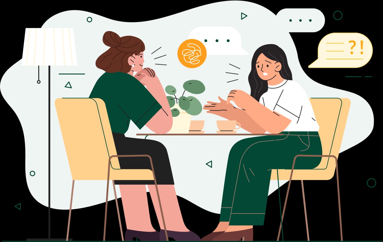 Mental health support illustration